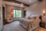 The main floor master bedroom has stunning views, a large walk in closet and a spacious attached bath